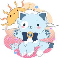a happy summer kitty